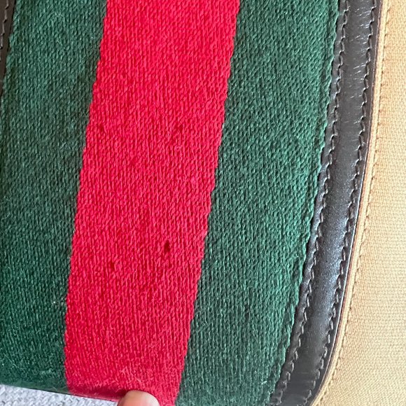 Gucci Vintage Web Tote GG Canvas with Leather Medium Neutral - Picture 6 of 7